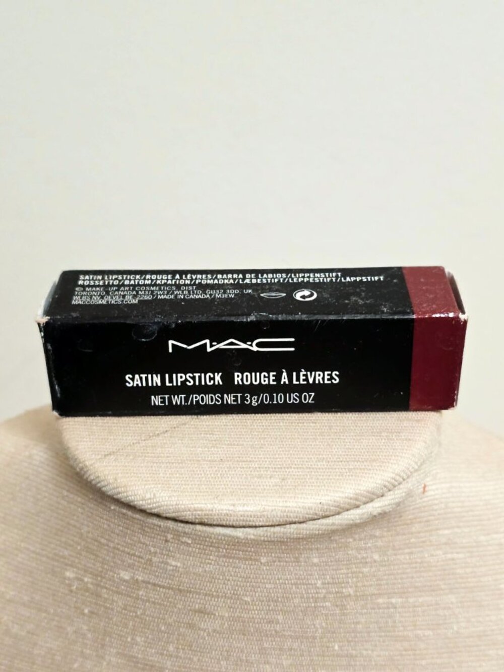MAC Retro Lipstick 820 Discontinued Rare NIB Satin NOS HTF Warm Brown Rose - Picture 4 of 11